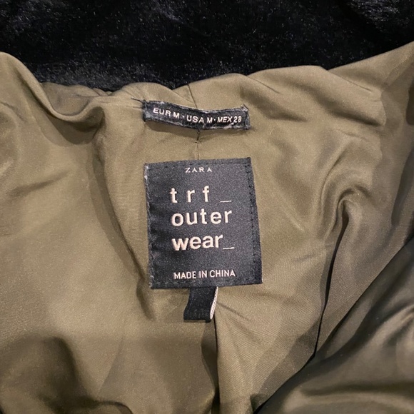 Zara TRF Outerwear Medium Green - Picture 4 of 8
